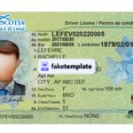 Canada Nova Scotia Driver License Psd Template