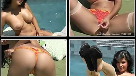 Playtime JerkOff Pantyhose Panty Capri Anderson Jerk Off Encouragement In Nude Colored