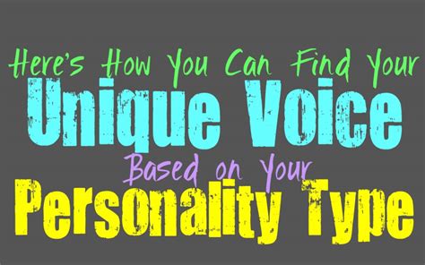 Heres How You Can Find Your Unique Voice Based On Your Personality