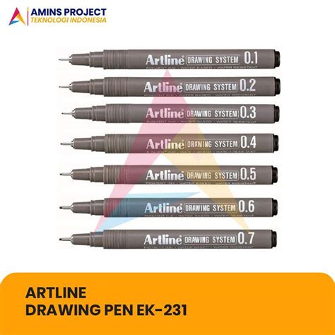 Bolpen Menggambar Drawing Pen Ek 231 Artline