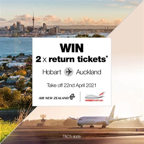 Win Return Flights On The Inaugural Air New Zealand Flight From Hobart To Auckland 1000 Cash