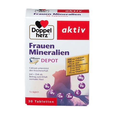 Doppelherz Aktiv Frauen Mineralien 2 Phasen DEPOT 30 St Shop Apotheke