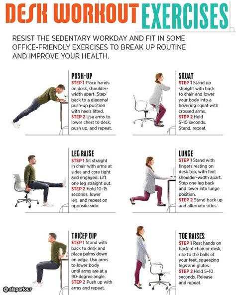 Desk workout exercises | Exercise, Desk workout, Office exercise