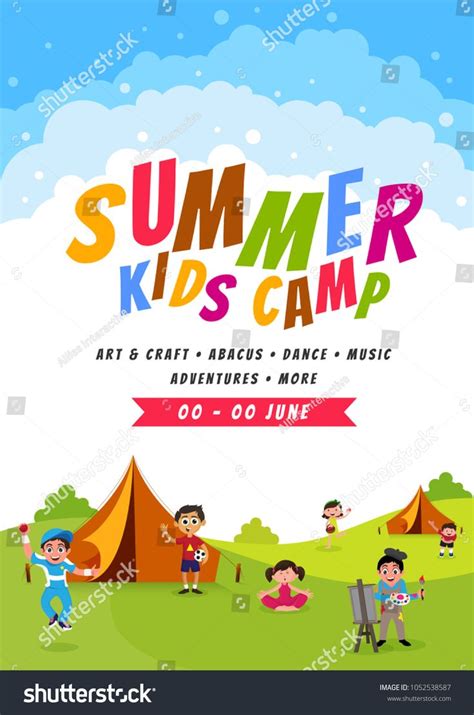 Summer camp poster, flyer or banner design. | Banner design, Flyer ...