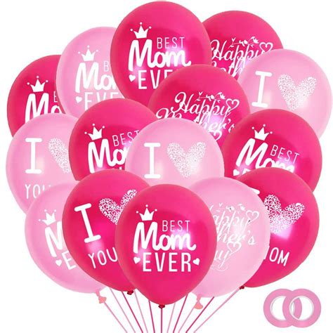 Know Me Happy Mothers Day Balloons Party Decorations Supplies 48pcs