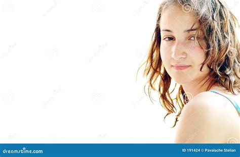 Belle Fille Sur La Plage 6 Photo stock Image du yeux composé 191424