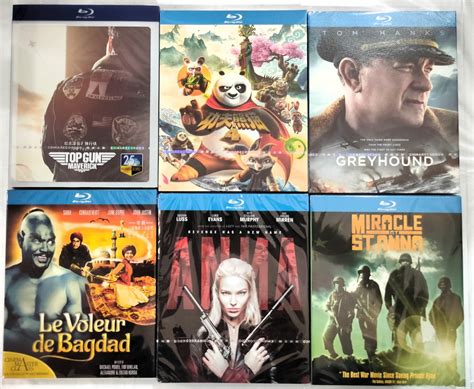 Region Free Blu Ray Movies Each Top Gun Maverick Kung Fu