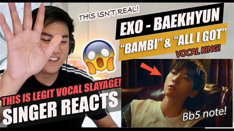 Baekhyun Bambi All I Got Singer Reaction Youtube