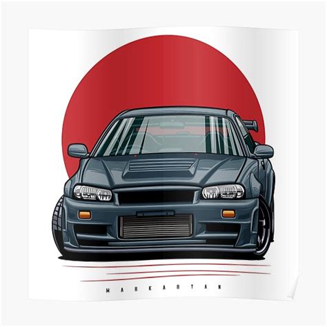 Skyline R Gt R Poster For Sale By Olegmarkaryan Redbubble