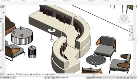 Mobiliario D Revit Modelo D Rvt Free D