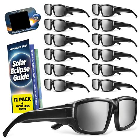 Medical King Solar Eclipse Glasses Plastic AAS Approved 2024 6 Pack