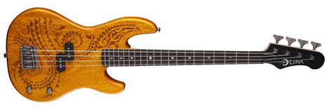 Tattoo Electric Short Scale Bass Mahogany Luna Guitars Audiofanzine