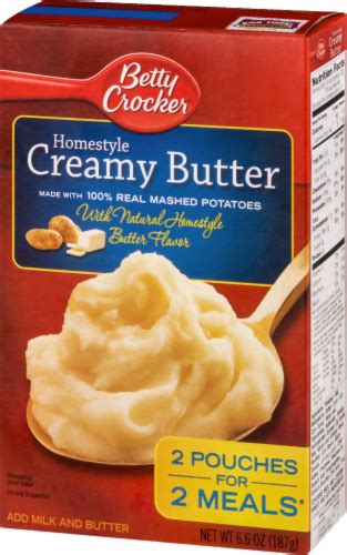 Betty Crocker Homestyle Creamy Butter Mashed Potatoes 2 Pack 66 Oz Ralphs