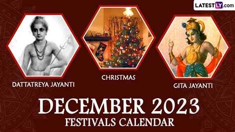 Festivals & Events News | Get Full List of December 2023 Holidays ...