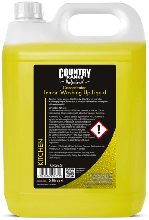 Country Range Professional Concentrated Lemon Washing Up Liquid