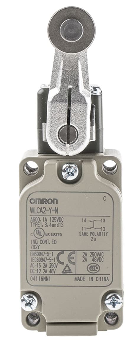 WLCA2 Y N Omron Omron WL Series Roller Lever Limit Switch NO NC