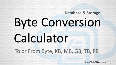 Kb Mb Gb Conversion Chart