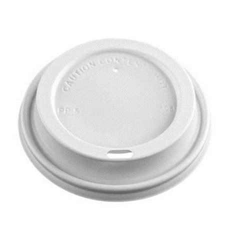 Polypropylene Dome Sipper White Hot Cup Lid For 10 24 Oz Cups Venueriver