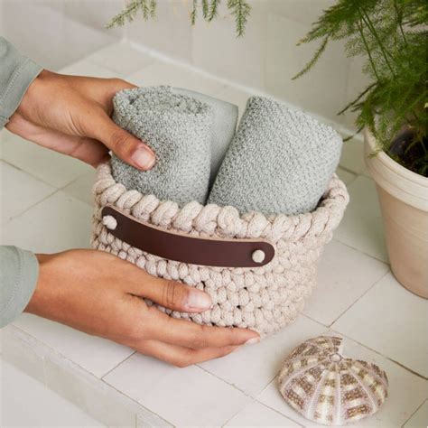 Storage Basket Crochet Kit Dmc Las Tijeras M Gicas