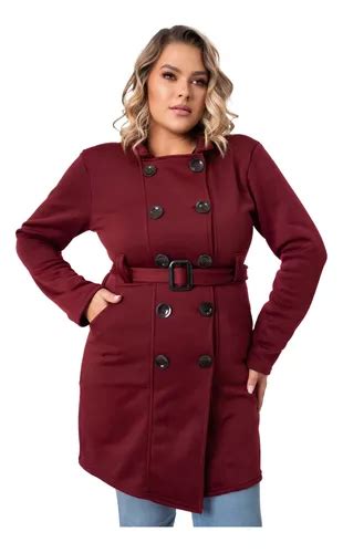 Sobretudo Feminino Plus Size Es Casaco De Frio Grosso Frete Gr Tis