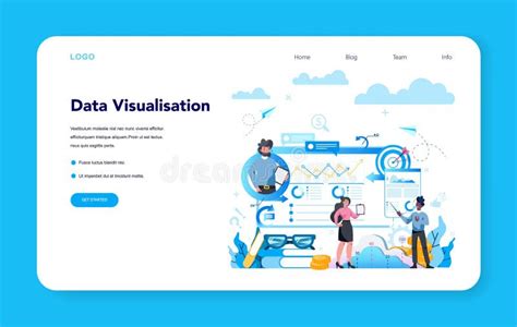 Business Analyst Web Banner Or Landing Page People Working Stock