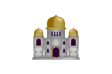 Rendering Mosque Building Design Vector Graphic By Muhammad Rizky Klinsman · Creative Fabrica