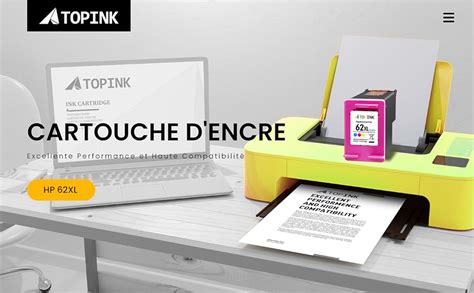 Atopink Xl Couleur Cartouches D Encre Compatible Avec Cartouche Hp