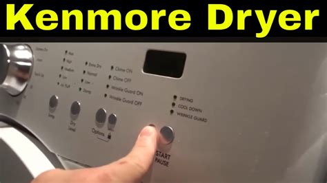 How To Use A Kenmore Dryer Full Tutorial Youtube