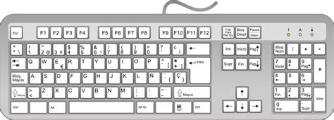 Spanish keyboard - Openclipart