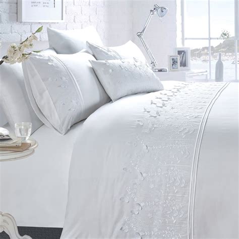 Rapport Home Papillon Super King White Duvet Set Wilko