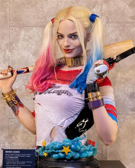 1 1 Infinity Studios Harley Quinn Half Bust Hobbies Toys