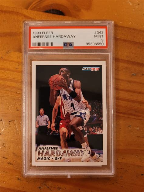 1993 94 Fleer 343 Anfernee Hardaway Rookie Card PSA 9 Mint Magic EBay