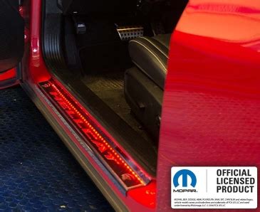 Shop LED HELLCAT Door Sills Stainless W Real Carbon Fiber Overlay By