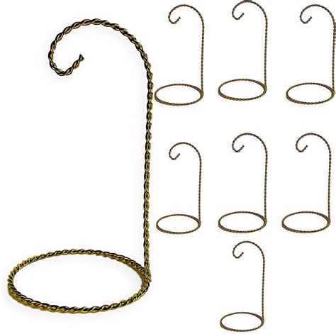 Amazon BANBERRY DESIGNS Brass Ornament Stands Set Of 8 Display