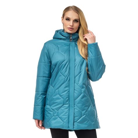 Женская демисезонная куртка большого размера UF-fashion LR 127 60 мята ...