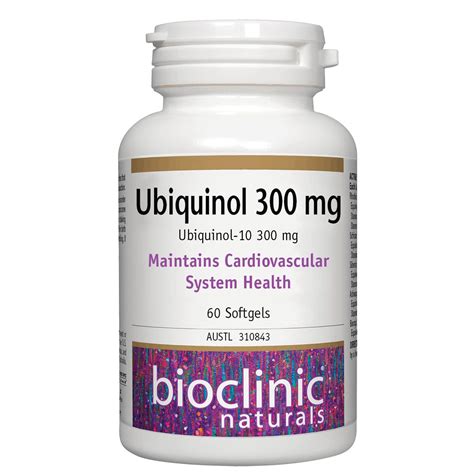 Bioclinic Naturals Ubiquinol 300mg Softgel Capsules 60 My Compounding