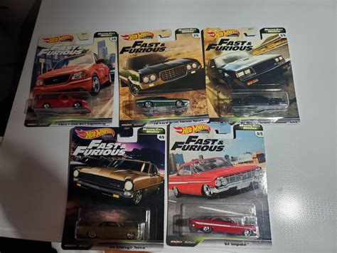 Hot Wheels Fast Furious Motor City Muscle Complete Set R Hotwheels