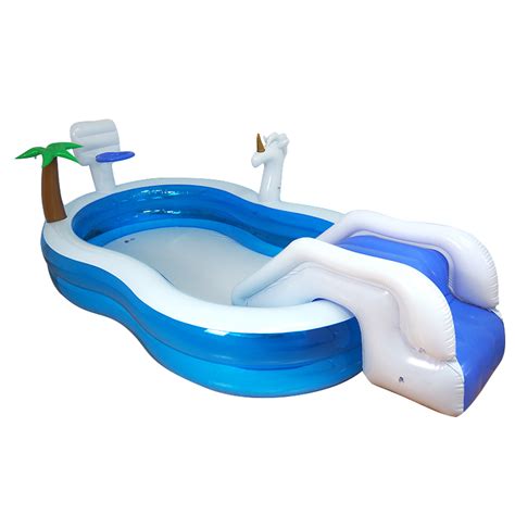 Kiddie Pool-inflatable Swimming Pool With Slide Cheaper Price Blow Up ...