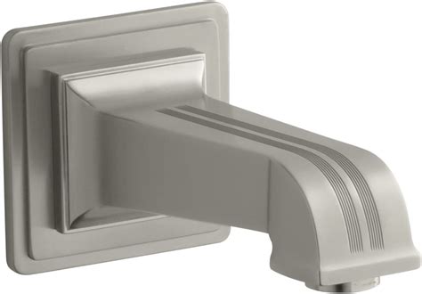 Kohler K 13139 B BN Pinstripe Wall Mount 6 7 8 Non Diverter Bath