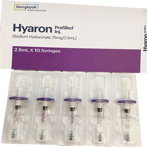 Hyaron Filler Injection Non Cross Linked Hyaluronic Acid Korea For