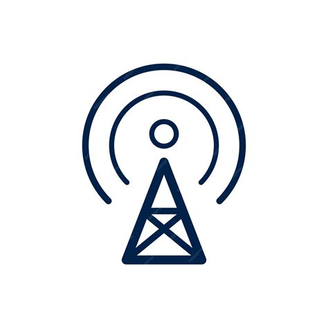 Premium Vector Broadcast Transmitter Antenna Icon Design Vector