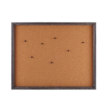 Towle Living In X In Gray Framed Cork Board With Pins