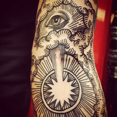 Hand eye tattoo