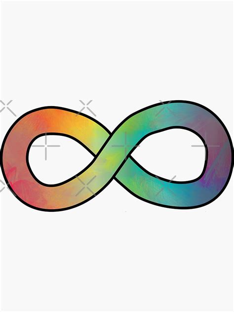 Pegatina «símbolo Del Arco Iris Infinito Para La Aceptación