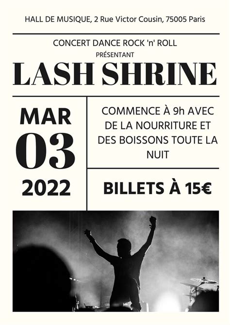 Modèles d affiches de concerts de musique