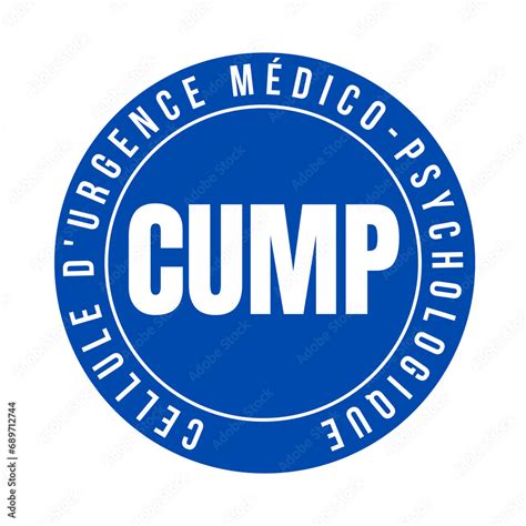 Symbole CUMP cellule d urgence médico psychologique Stock Illustration