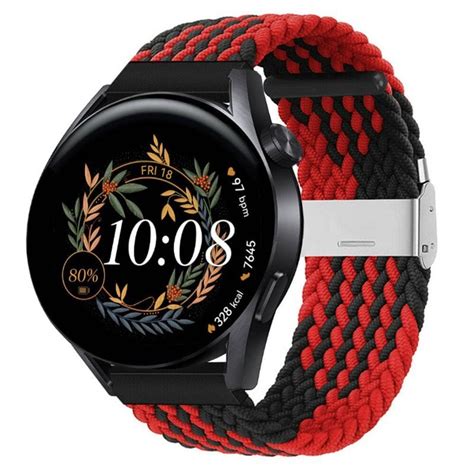 Fl Tat Elastiskt Armband Huawei Watch Gt Mm R D Svart