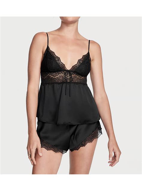 Піжама Stretch Lace And Satin Cami Set Black купити оригінал у Києві ціна в Україні — Secretangel ️