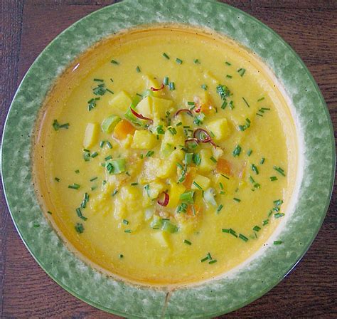 Möhren Kokos Suppe mit Mango Ein leckeres Rezept Chefkoch de