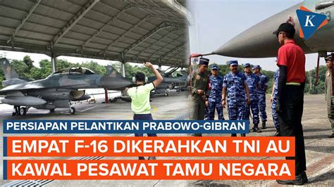 Video Jet Tempur F 16 TNI AU Bakal Kawal Pesawat Tamu Pelantikan